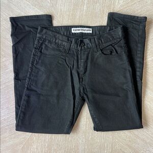 Men’s Express Rocco Slim Fit Straight Leg in Midnight Black Denim Pants